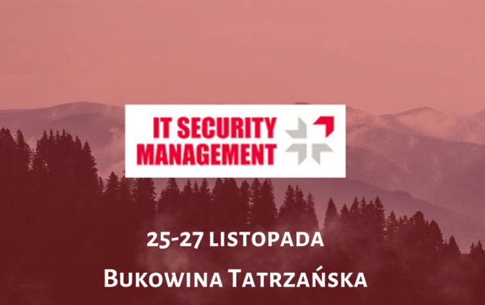 Obrazek w tle do artykułu informujący o nadchodzącej konferencji IT Security Management (25-27 listopada, Bukowina Tatrzańska)